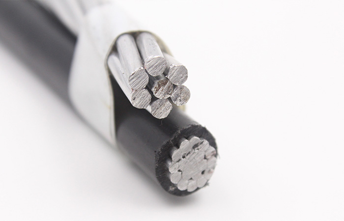 1/0AWG 2AWG 4AWG 6AWG PE/PVC/XLPE Aislado Conductor de aluminio Dúplex ABC cable